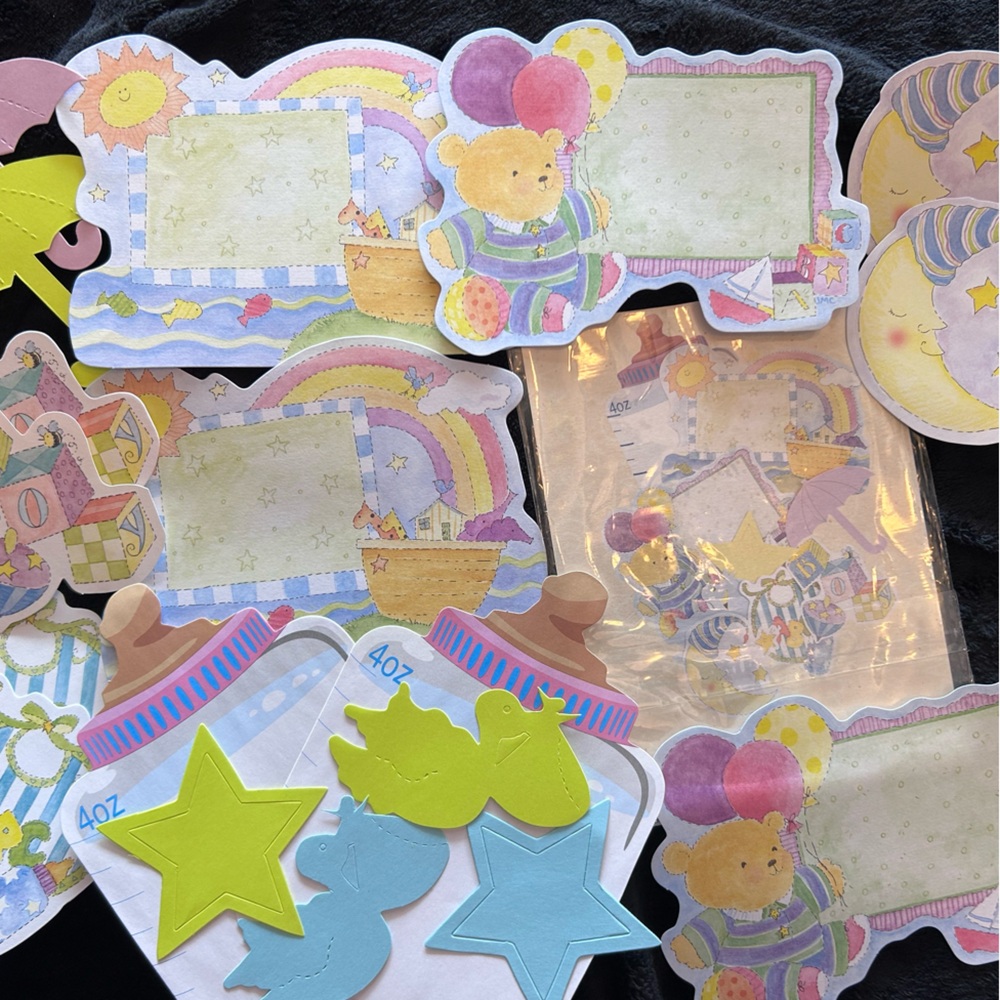 Colorful Scrapbooking Embellishments for Baby Girls